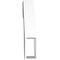 Ekena Millwork 3-in. W x 16-in. D x 16-in. H Stanfield Architectural Grade PVC Knee Brace BRCP03X16X16STA - alternate 3